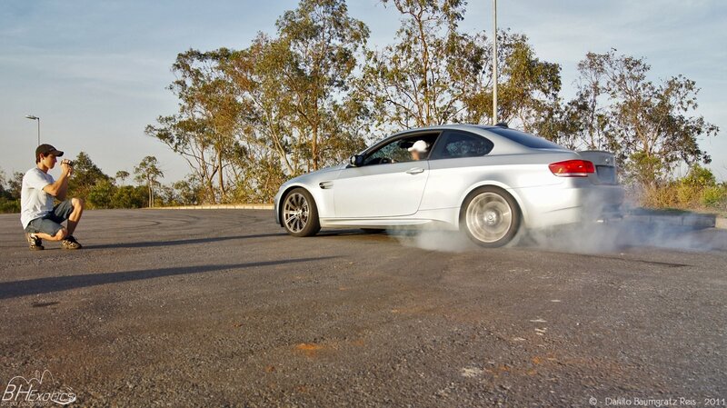 Silver Car Drifting — Gray, Dynamic