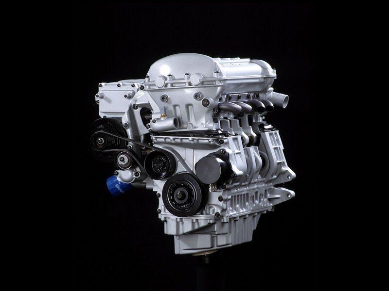 Silver Car Engine — Dramatic, Photograph