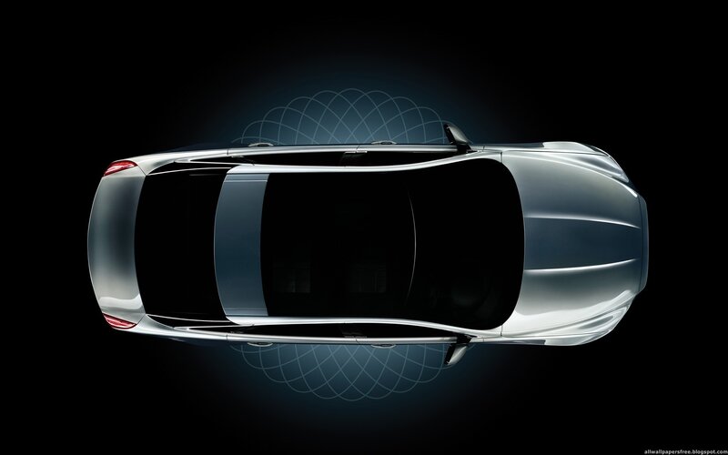 Silver Car from Above — Black