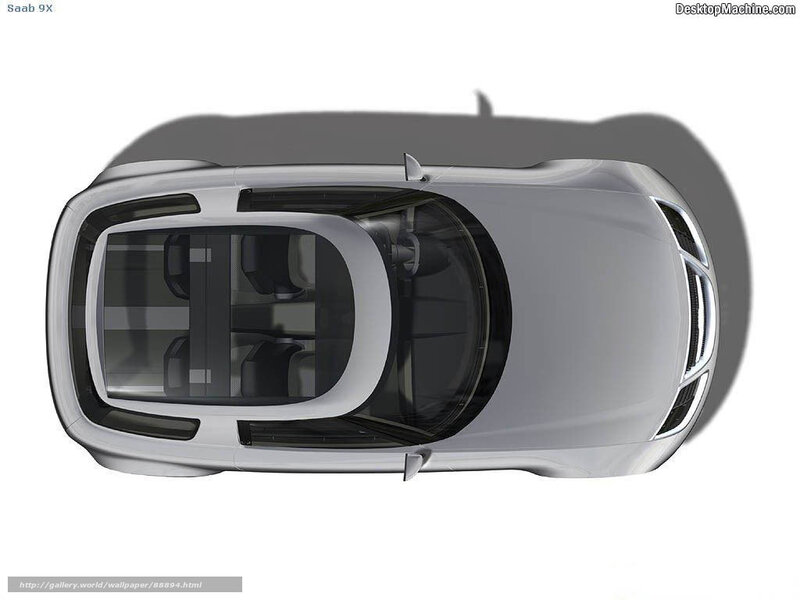 Silver Car from Top View — Gray
