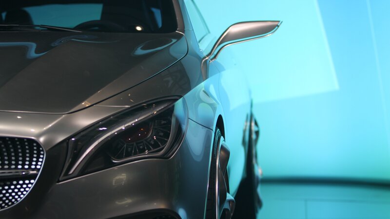 Silver Car Front View — Gray, Modern