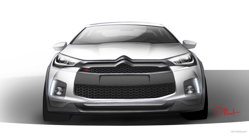 Silver Car Front View — White