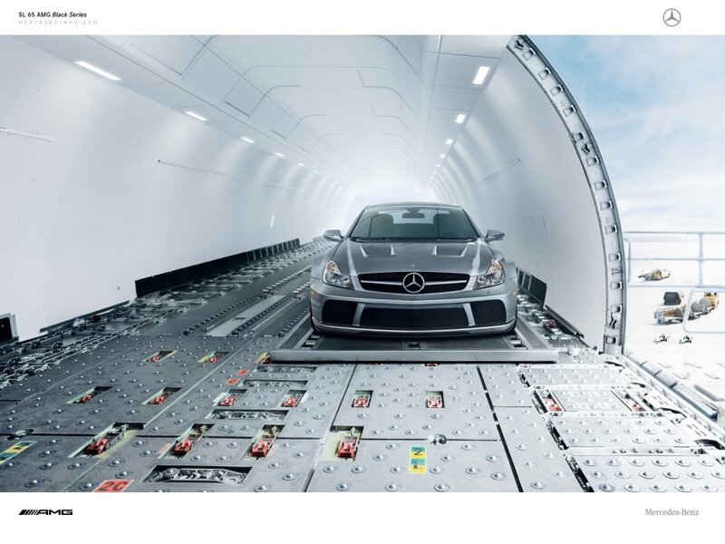 Silver Car in Cargo Plane