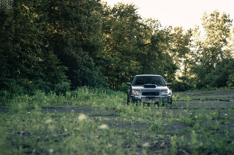Silver Car in Field