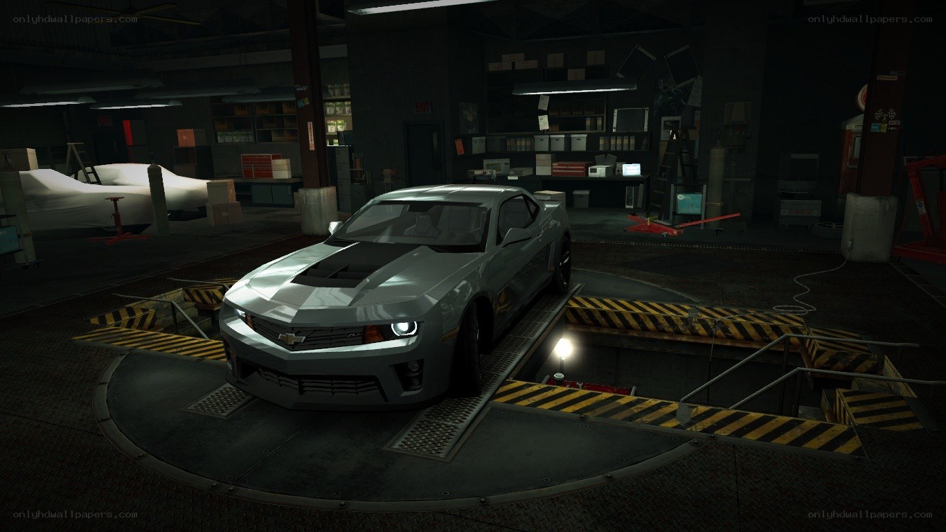 silver car in garage