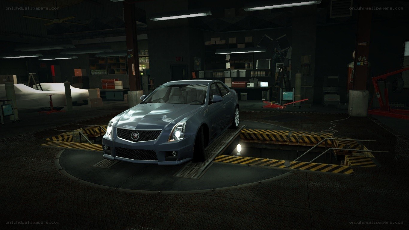 silver car in garage