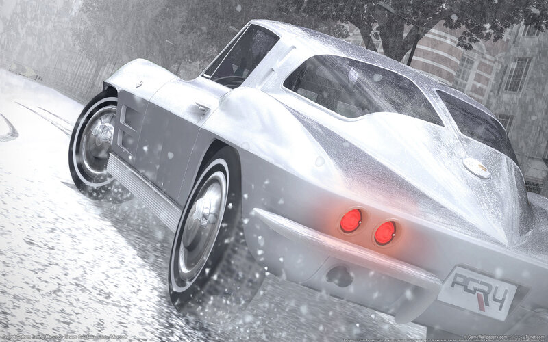 Silver car in snowy weather