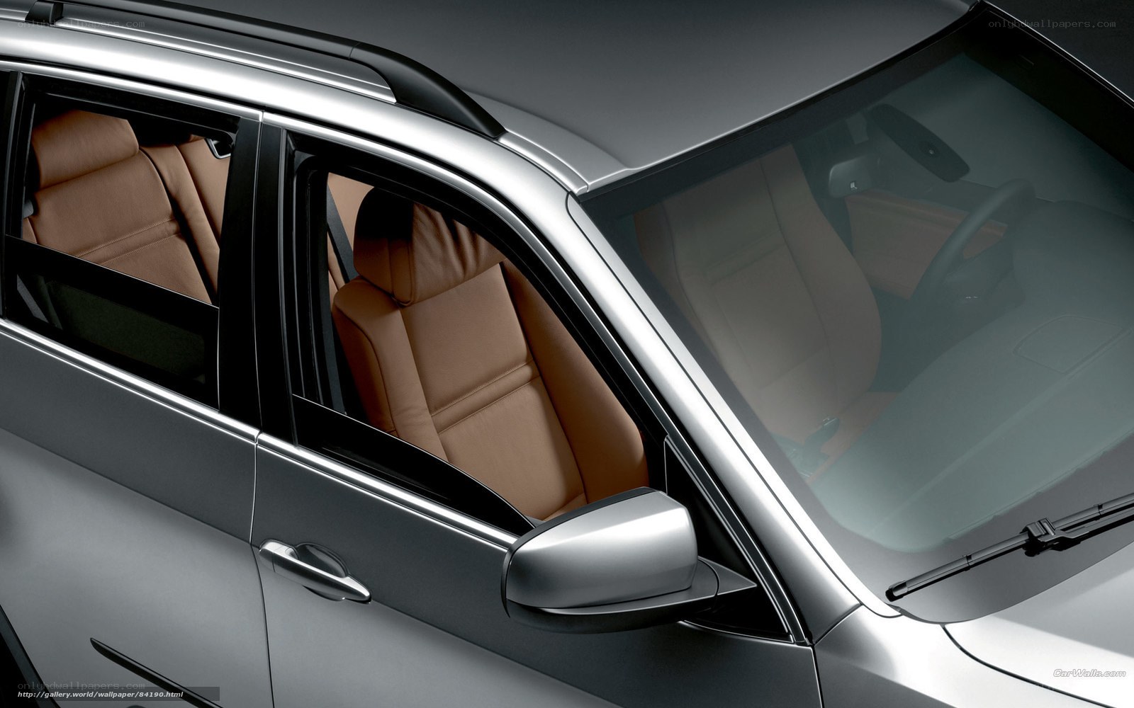 silver car interior view