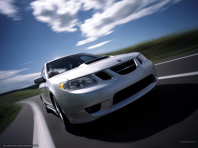 Silver Car on Road — White