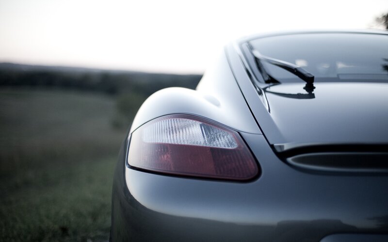 silver car rear view