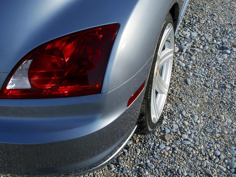 silver car rear wheel