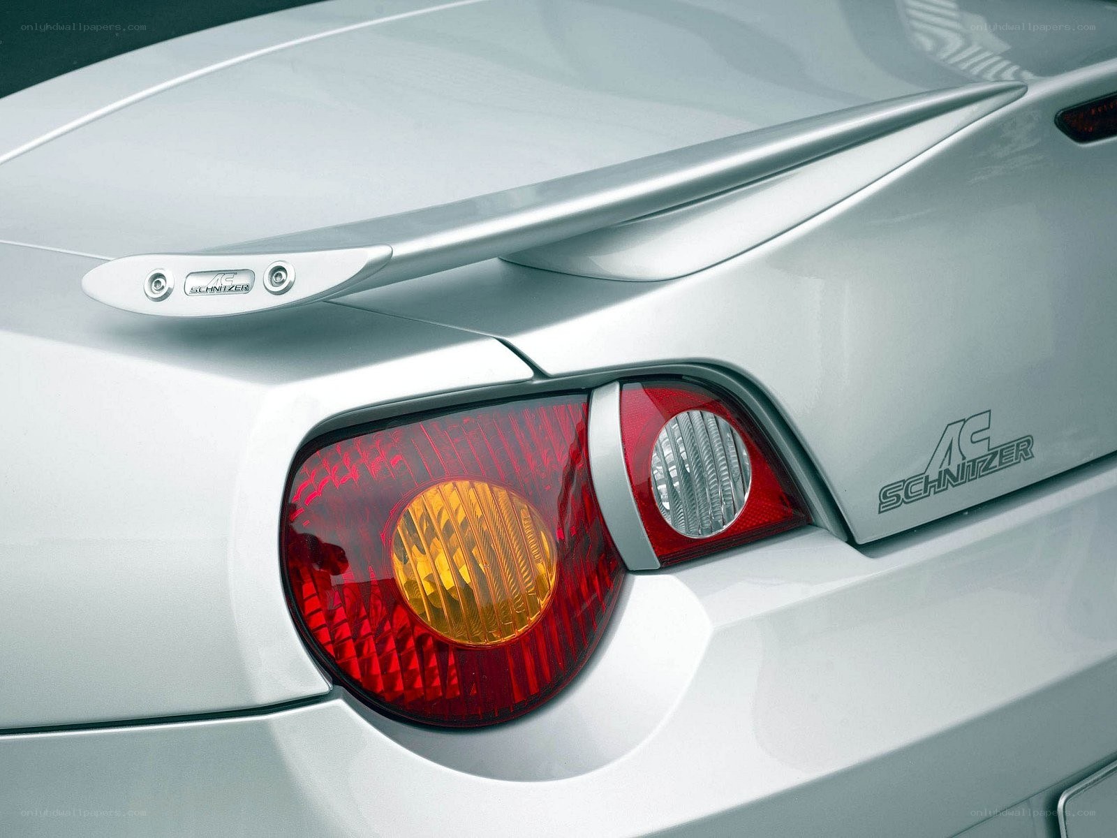 silver car rear with spoiler