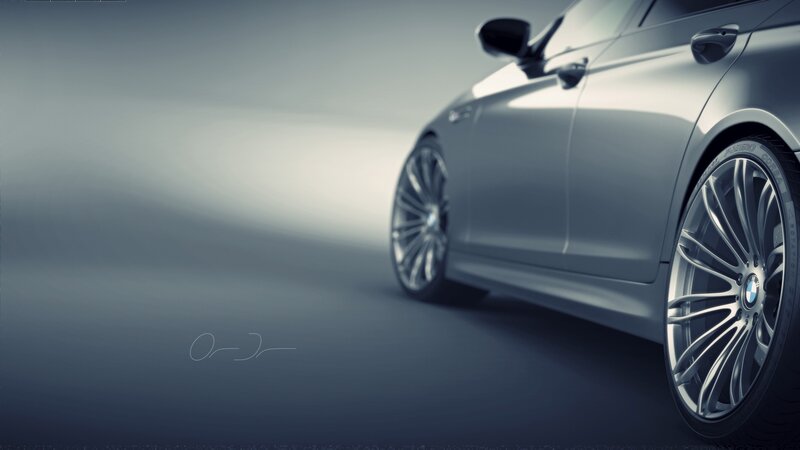 Silver Car Side Profile — Gray