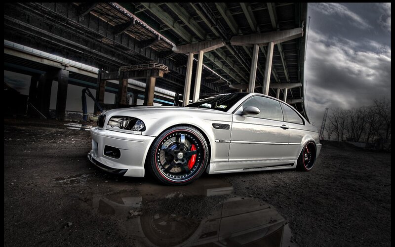 silver car under highway