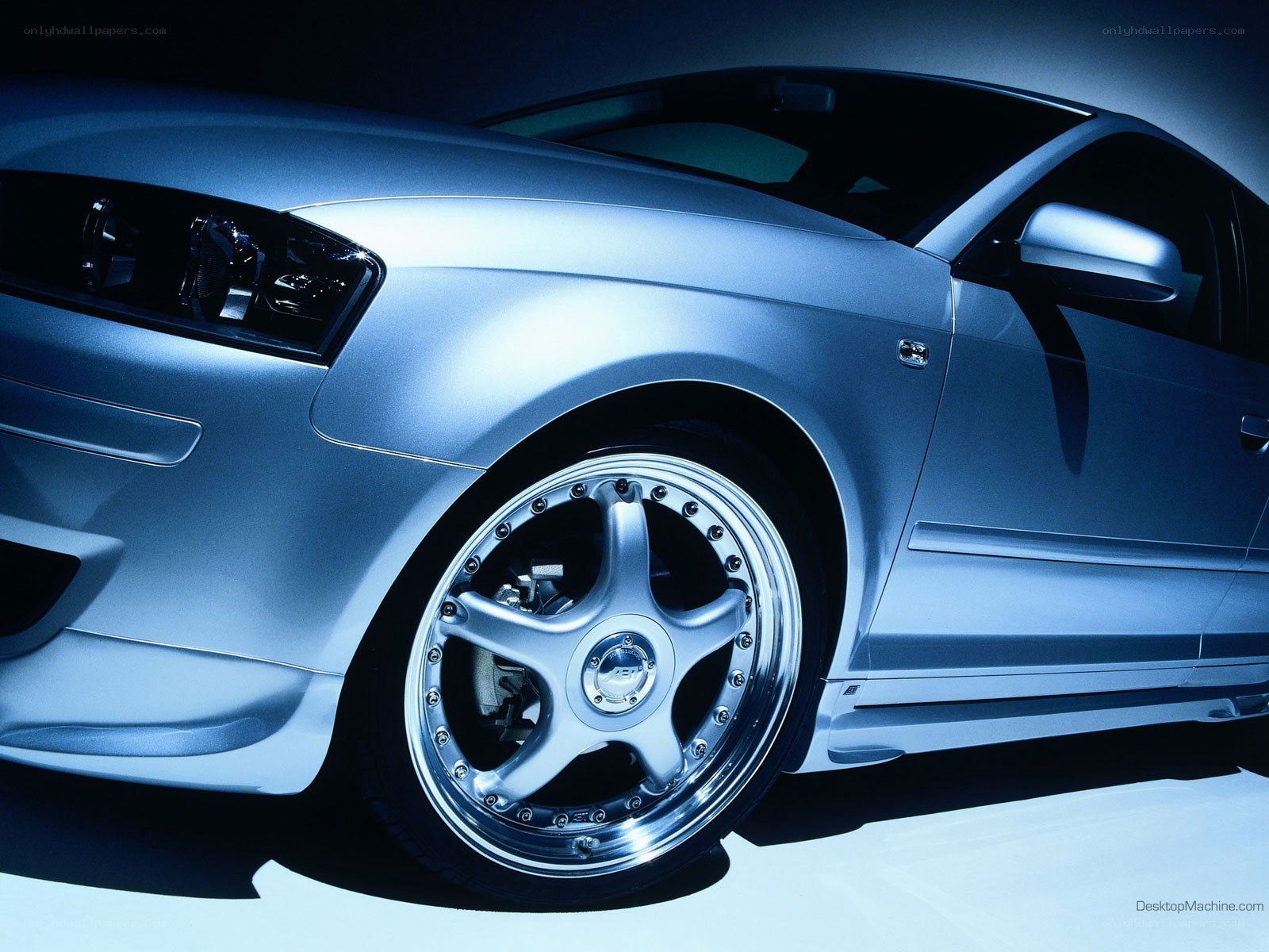 silver car wheel close-up
