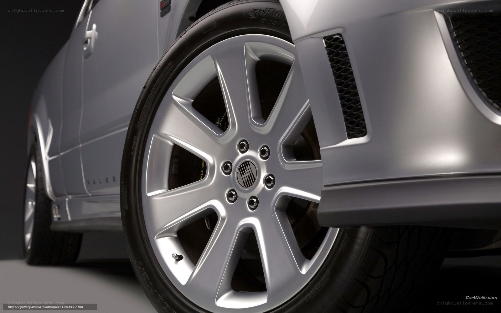 silver car wheel close-up