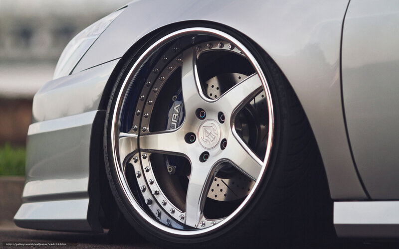 Silver Car Wheel — Dramatic, Photograph, Brake