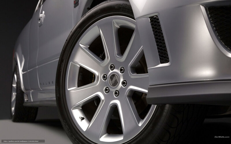 Silver Car Wheel — Dramatic
