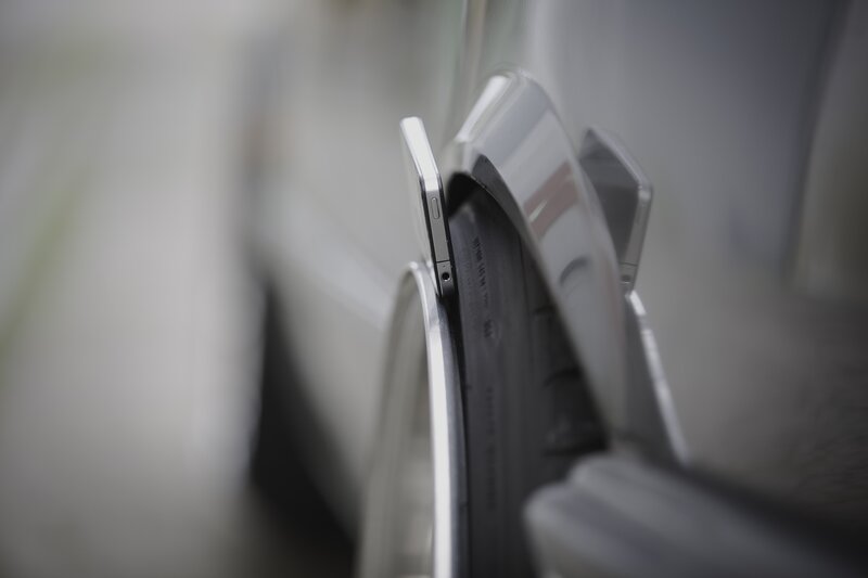 Silver Car Wheel — Gray, Neutral, Photograph