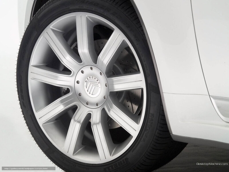Silver Car Wheel — White