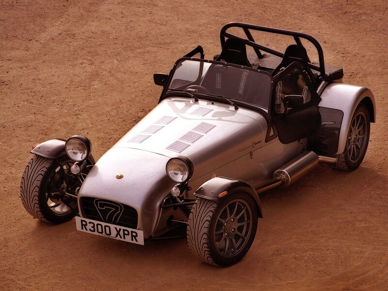 Silver Caterham R300 sports car