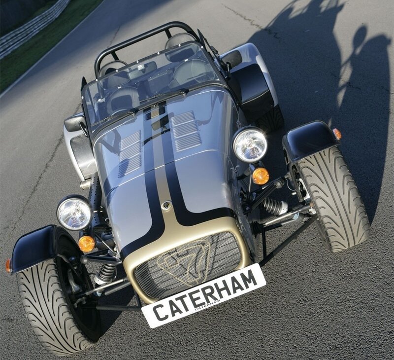 Silver Caterham Sports Car