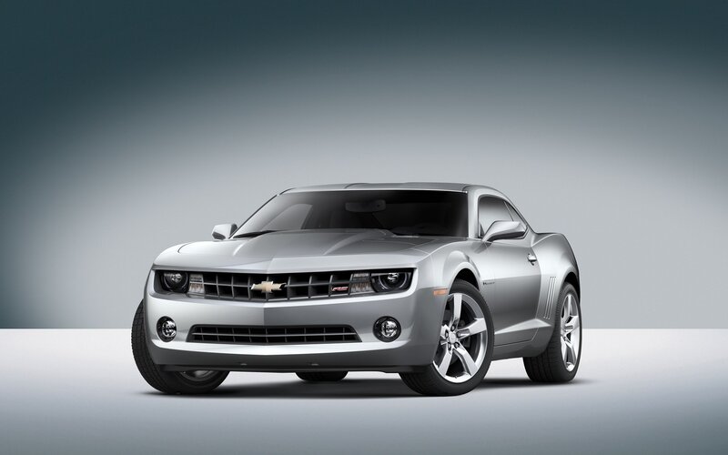 Silver Chevrolet Camaro