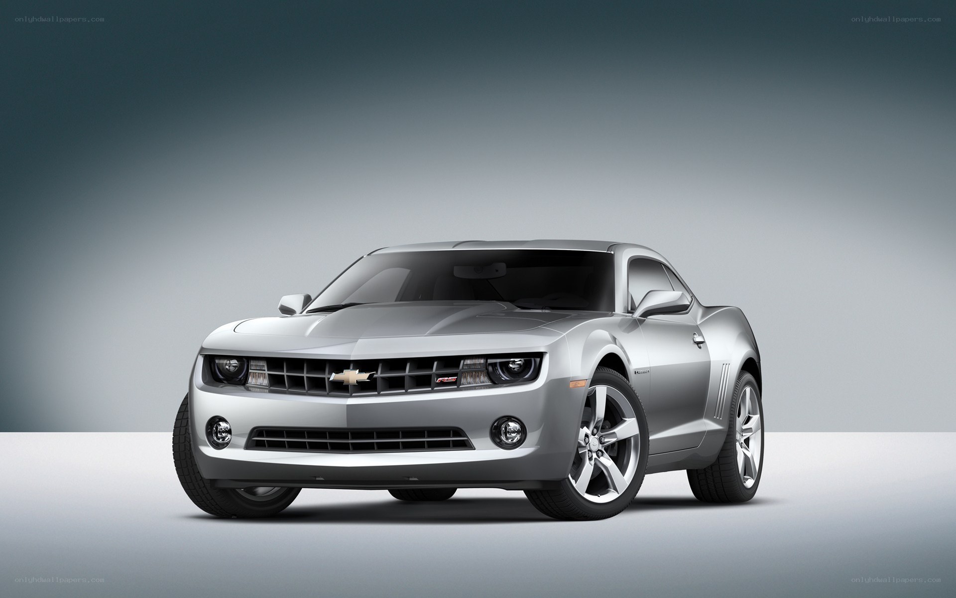 Silver Chevrolet Camaro