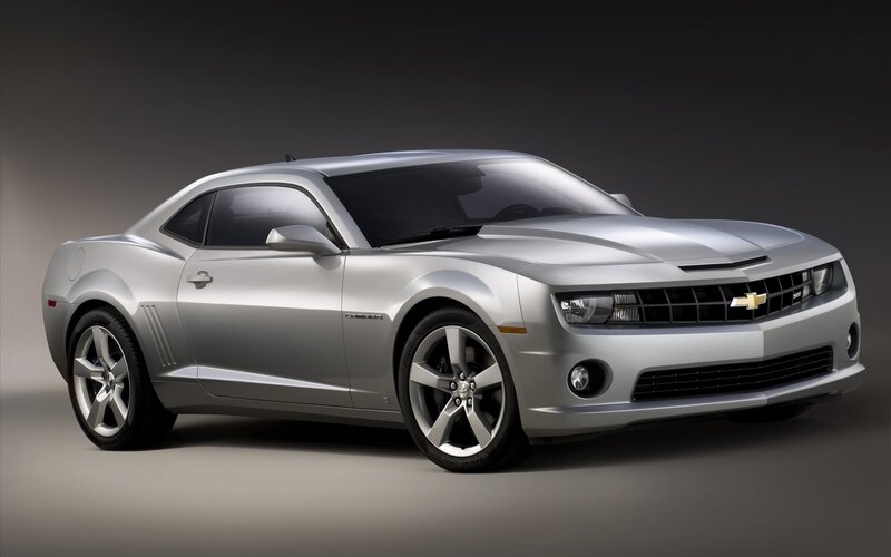 Silver Chevrolet Camaro