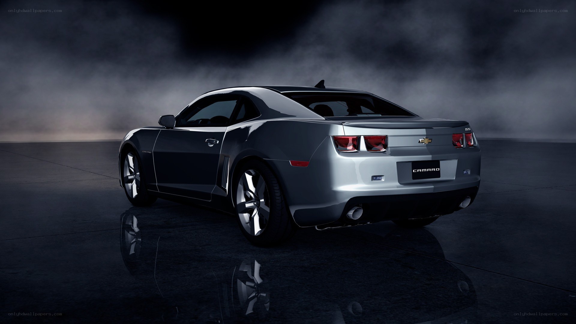 Silver Chevrolet Camaro