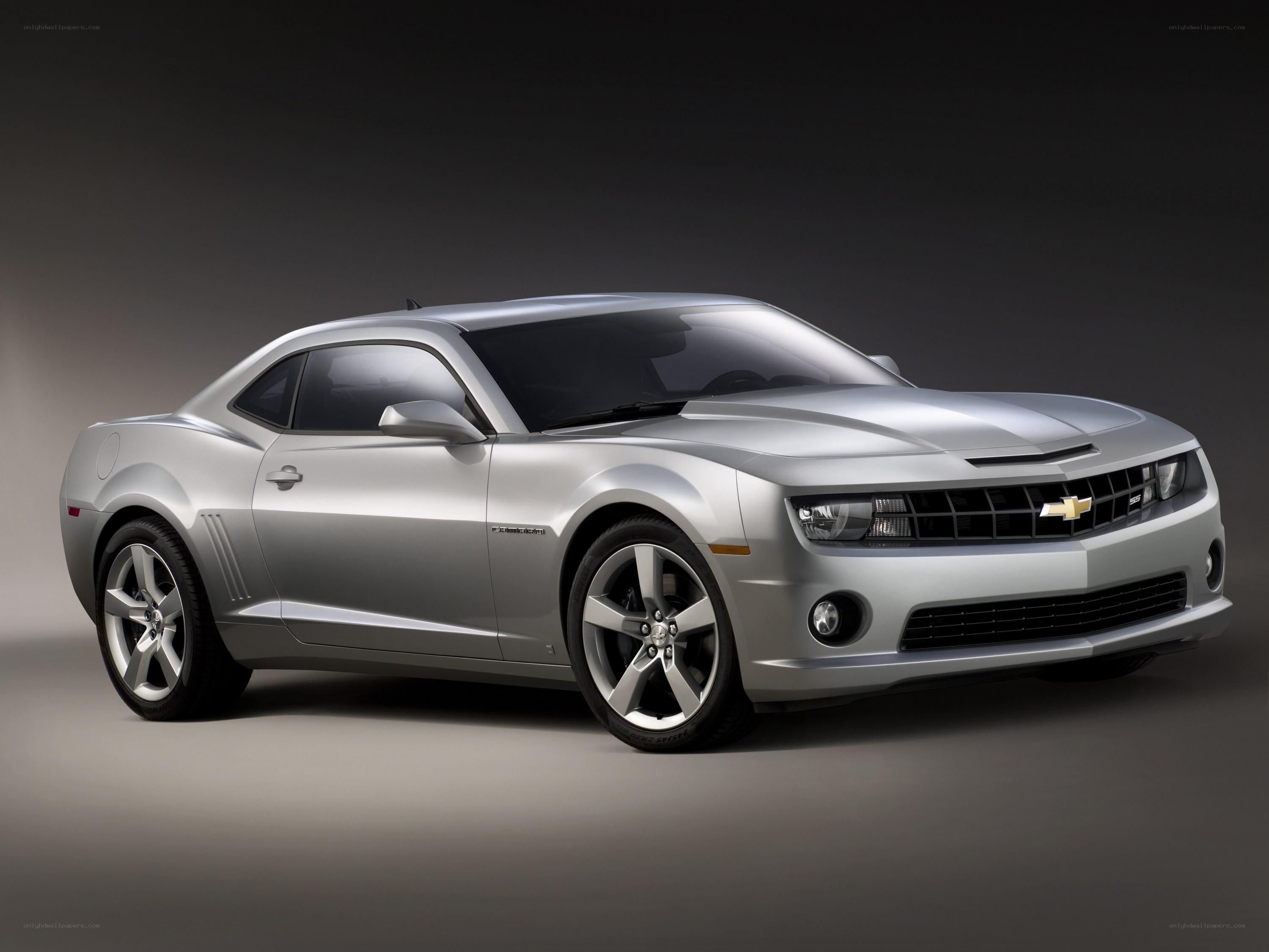 Silver Chevrolet Camaro