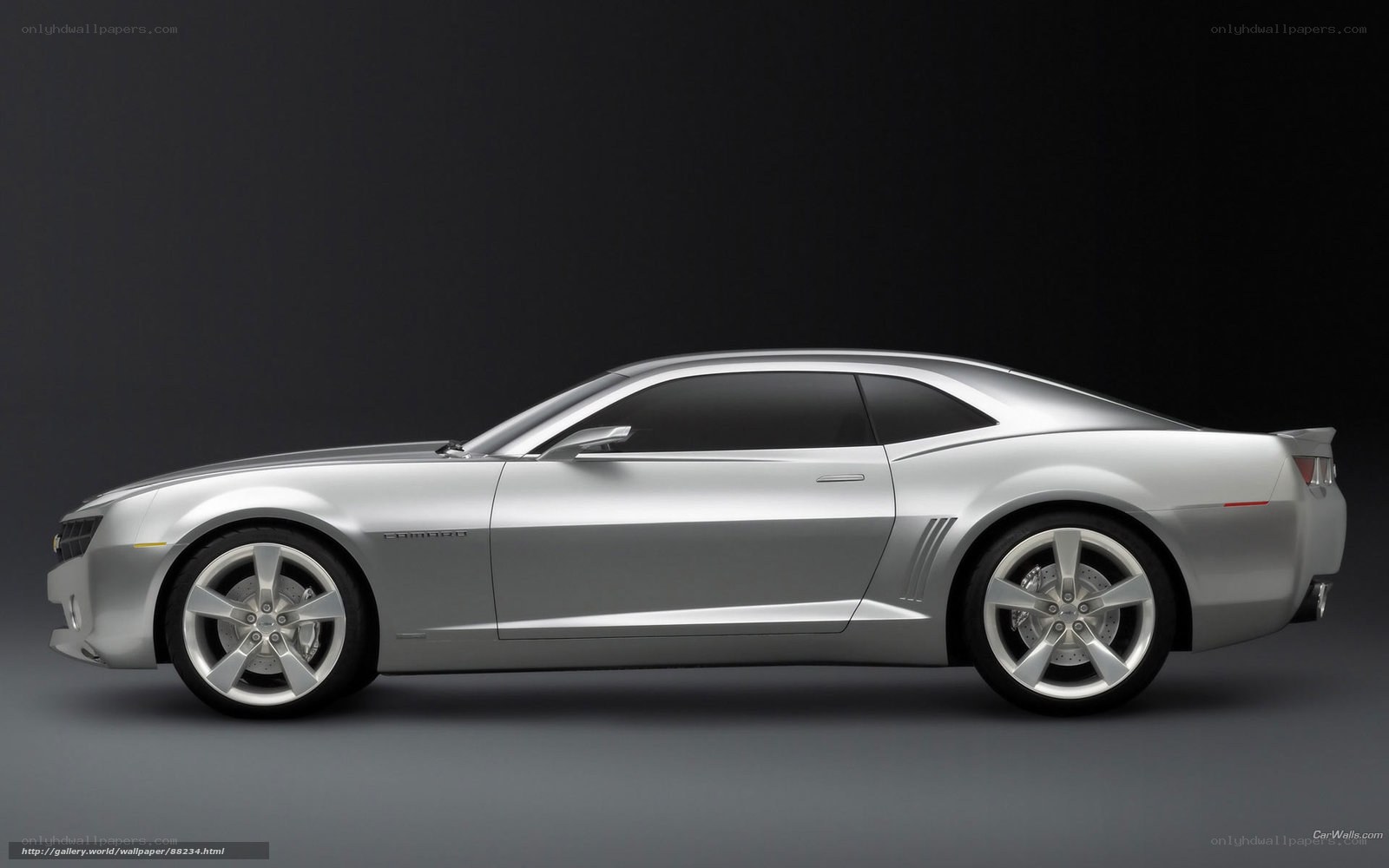 silver chevrolet camaro concept