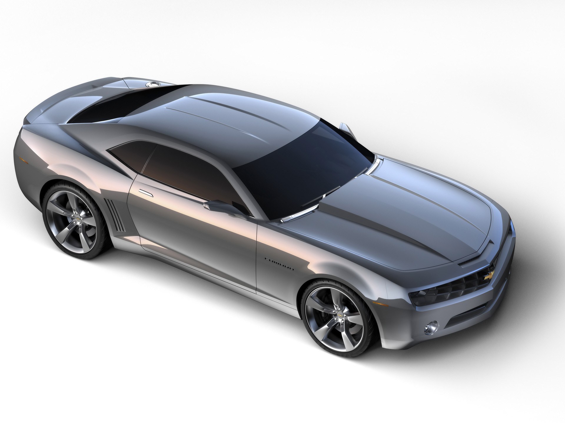 silver chevrolet camaro concept