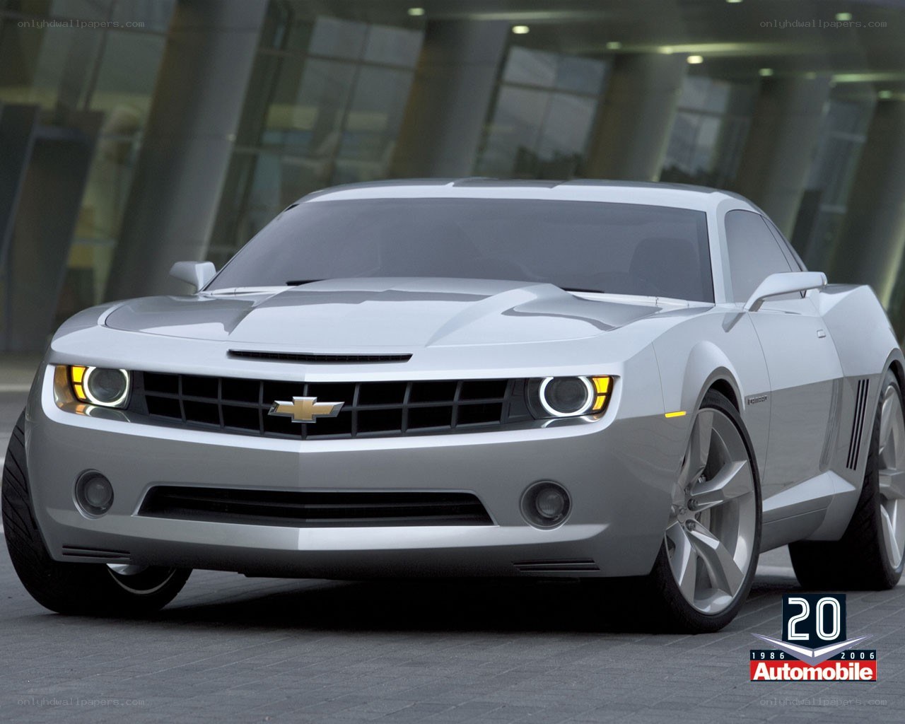 Silver Chevrolet Camaro Concept