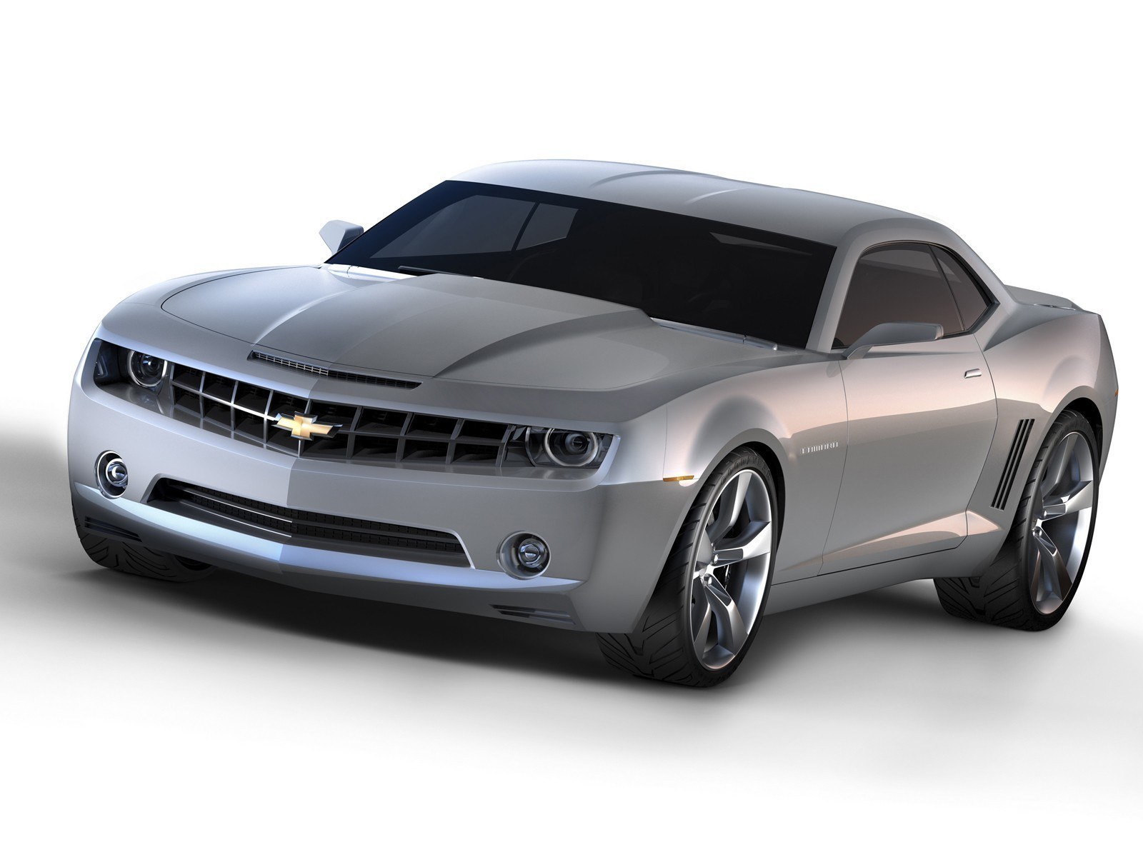 silver chevrolet camaro concept