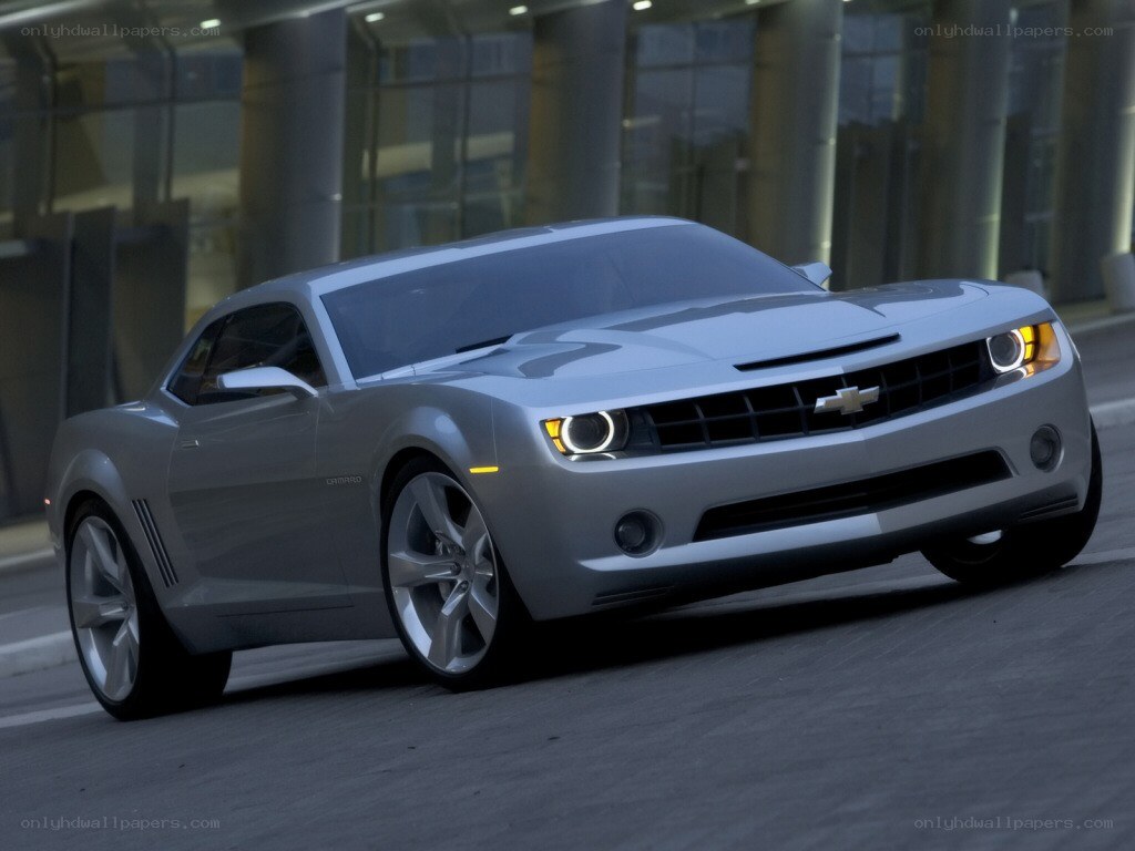 Silver Chevrolet Camaro concept car