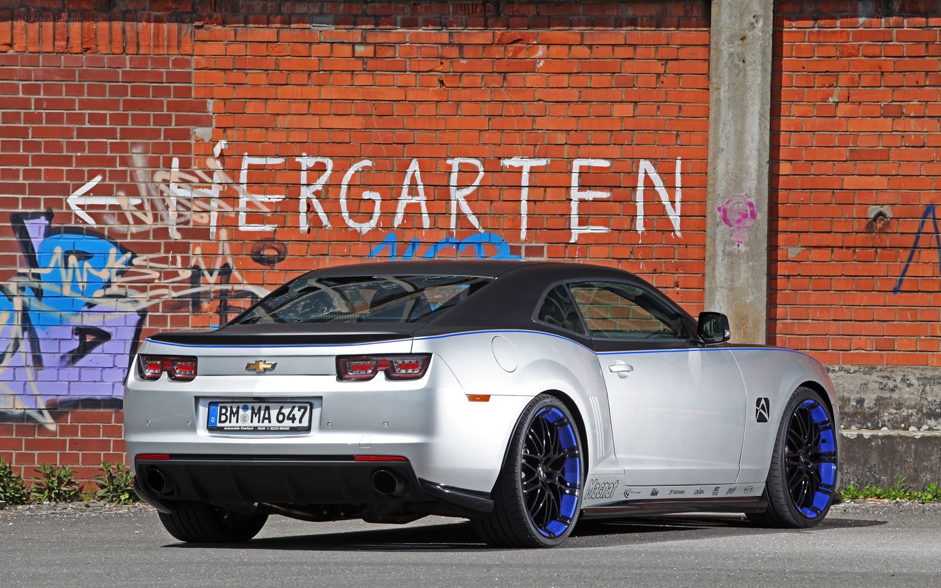 silver chevrolet camaro convertible