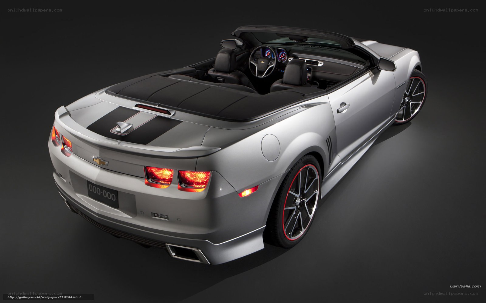 silver chevrolet camaro convertible