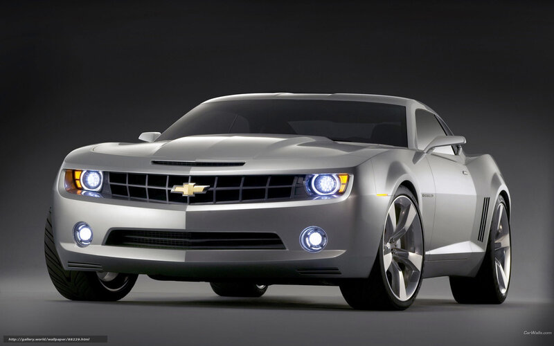 Silver Chevrolet Camaro — Dramatic, Photograph, Car, Headlights