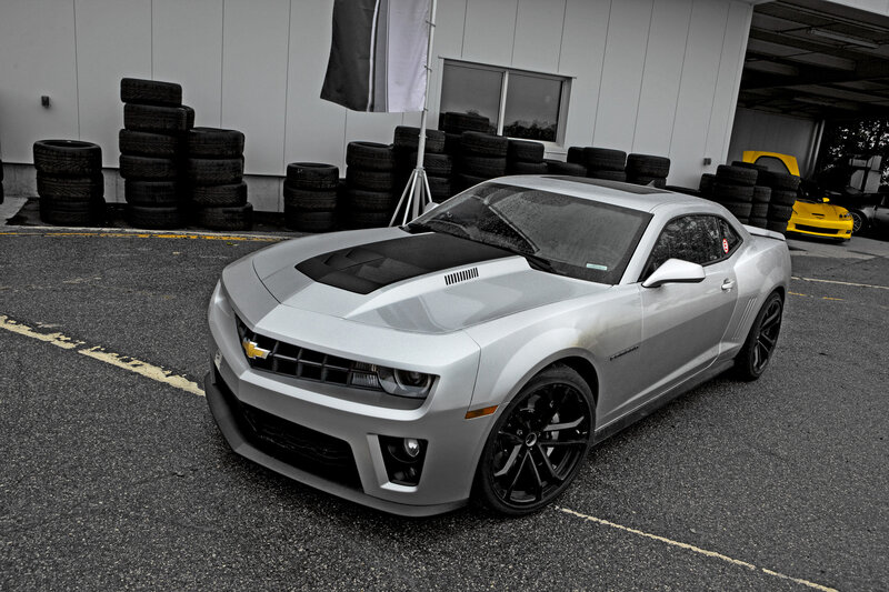 Silver Chevrolet Camaro — Dramatic, Photograph
