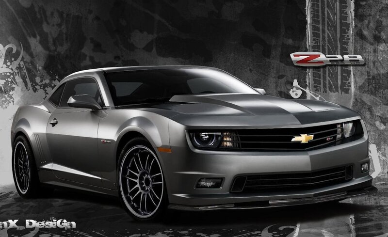 Silver Chevrolet Camaro — Gray, Dramatic, Digital Art
