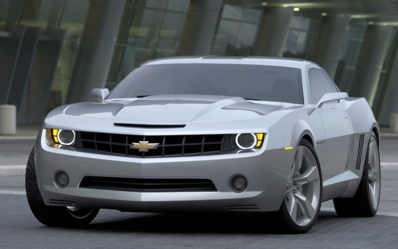 Silver Chevrolet Camaro — Modern, Photograph