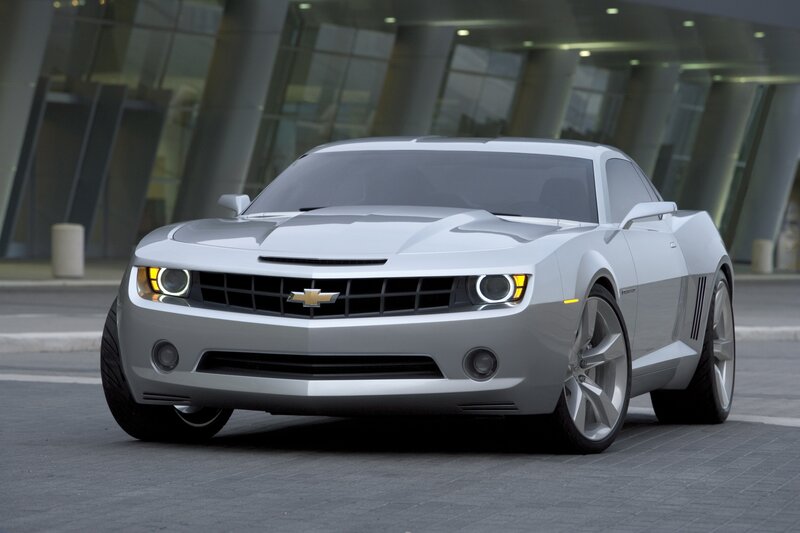 Silver Chevrolet Camaro — Modern