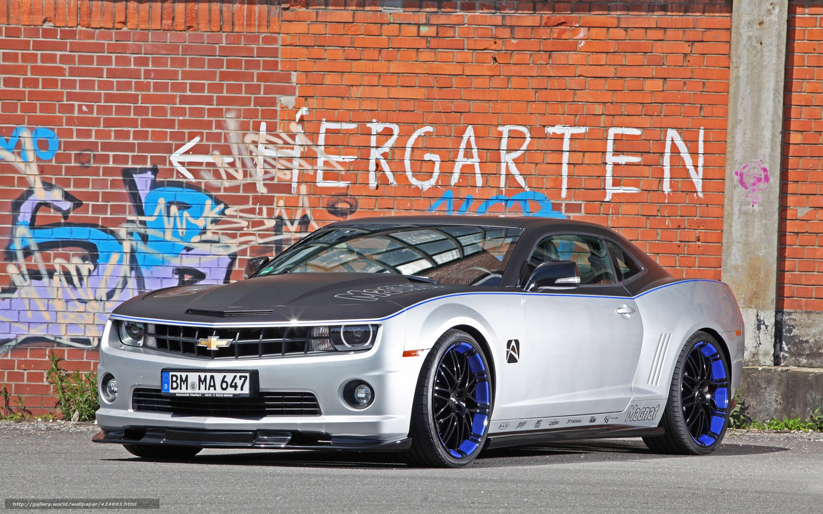 silver chevrolet camaro on street
