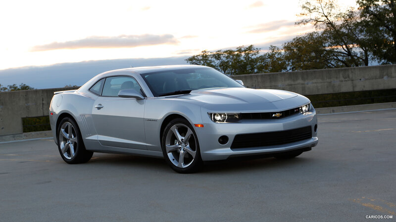 Silver Chevrolet Camaro — Serene, Sunset