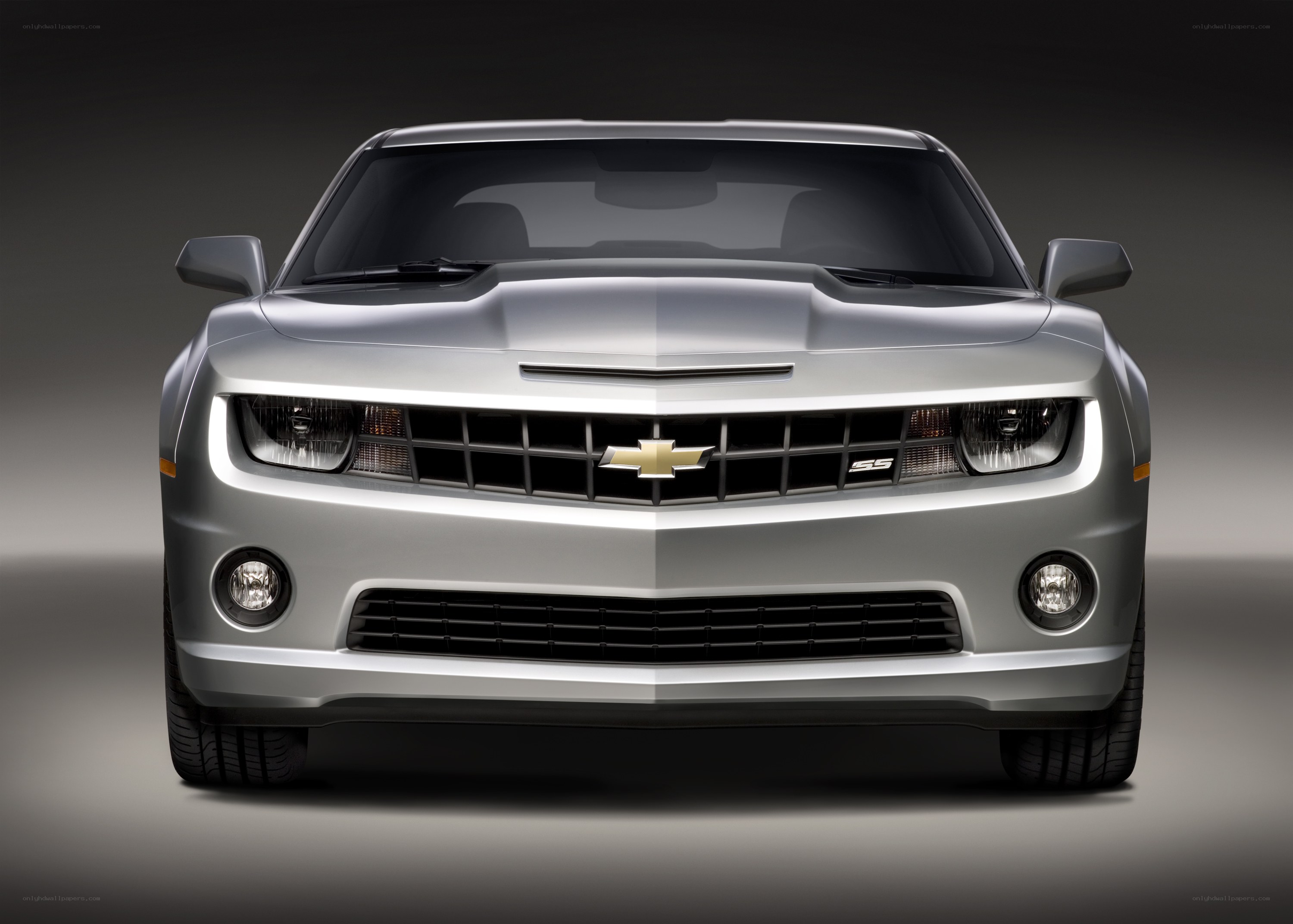 Silver Chevrolet Camaro SS