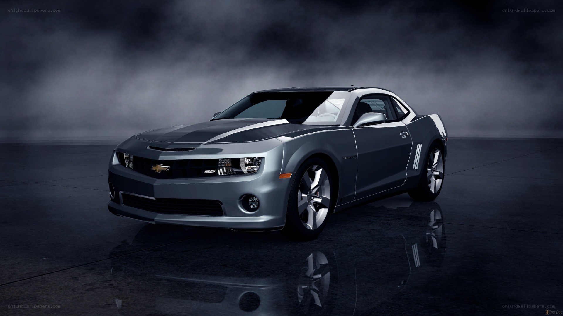 Silver Chevrolet Camaro SS