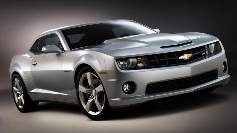 Silver Chevrolet Camaro SS