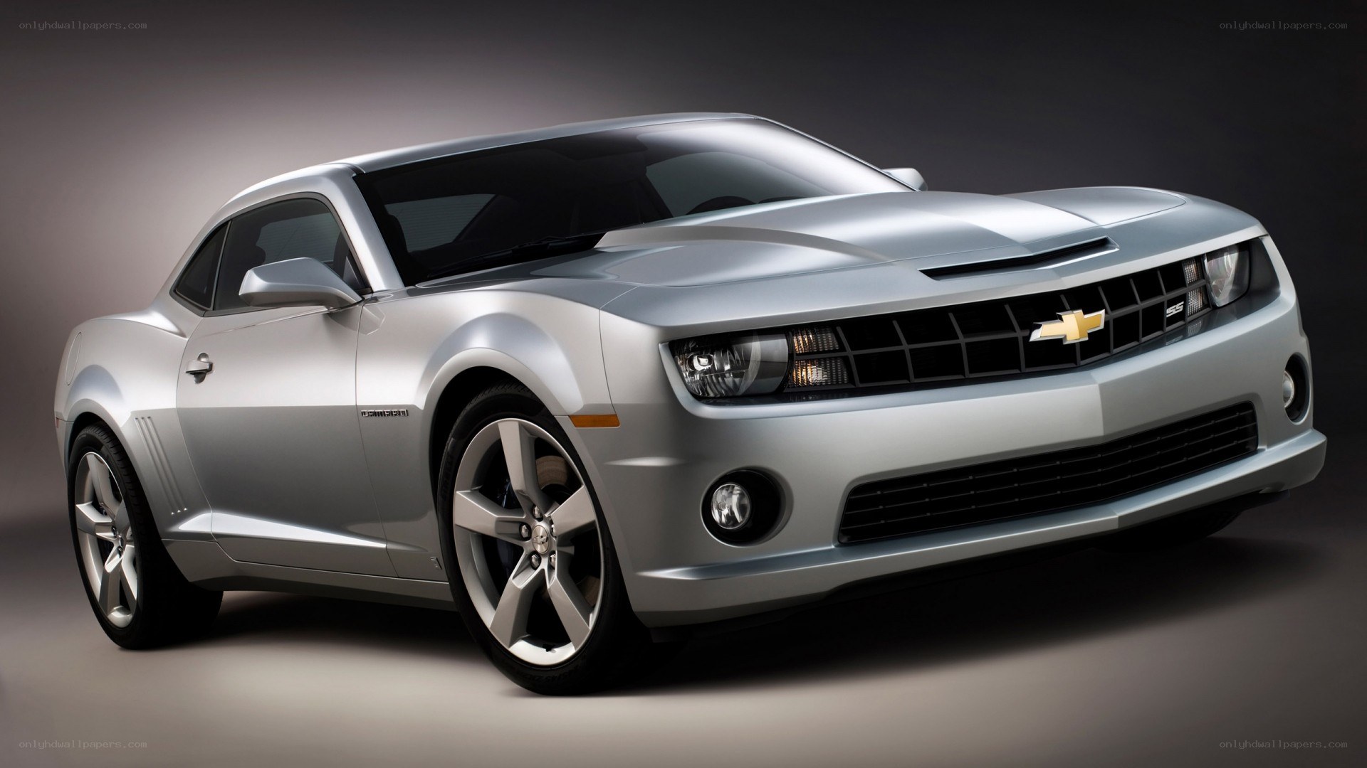 Silver Chevrolet Camaro SS