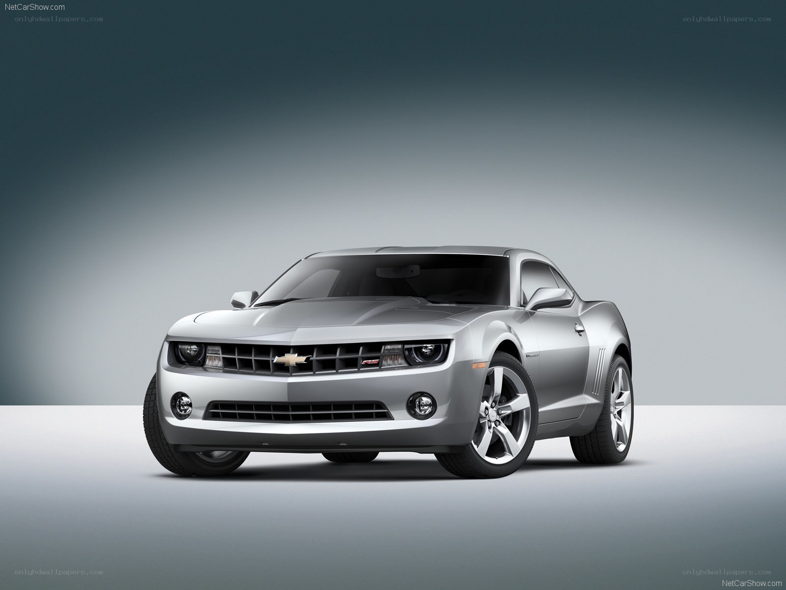 Silver Chevrolet Camaro SS
